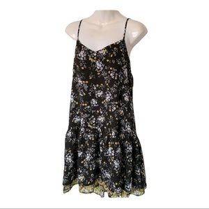 Vera Wang princess floral mini dress size Large